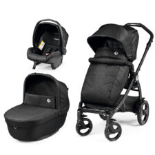 Carucior 3 in 1 Book 51 Titania Primoviaggio SL 0-22 kg Futura Ardesia gri inchis Peg Perego
